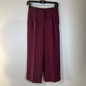 Wilfred Burgundy Wide Leg Pants